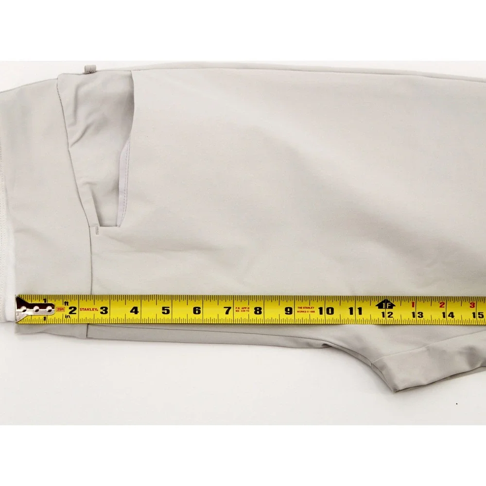 Halara Mid Rise Golf Pants Large Gray Pull On Straight Leg NWT Gorpcore